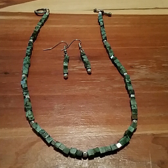 Necklace and earrings