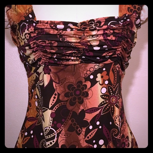 Brown/pink sleeveless top by American city wear