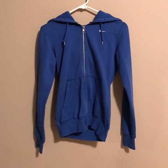 Full-zip Nike hoodie, blue, XS