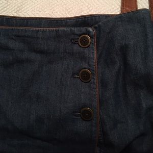 Adorable dark denim wrap skirt XL