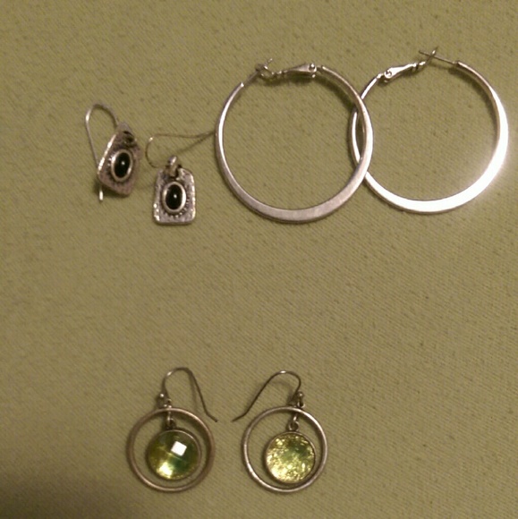 3 pair lia Sophia earrings.