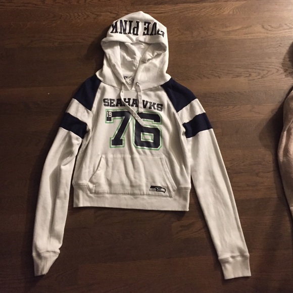 Seahawks vs pink hoodie