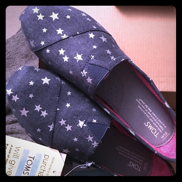 TOMS classic navy stars