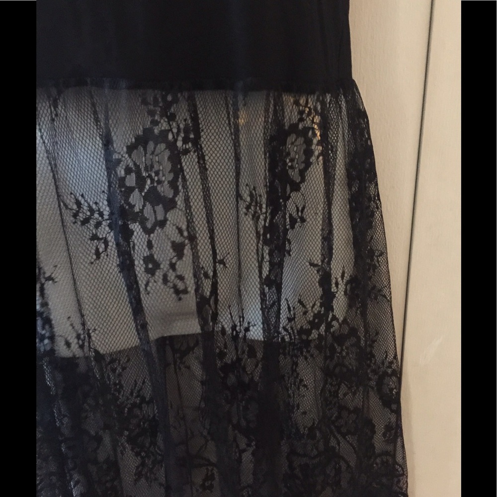 ⬇️ BLACK MIDI LACE EXTENDER DRESS SIZE M - Picture 5 of 5