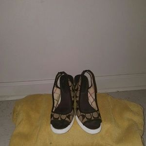 Tan & Brown Coach shoes