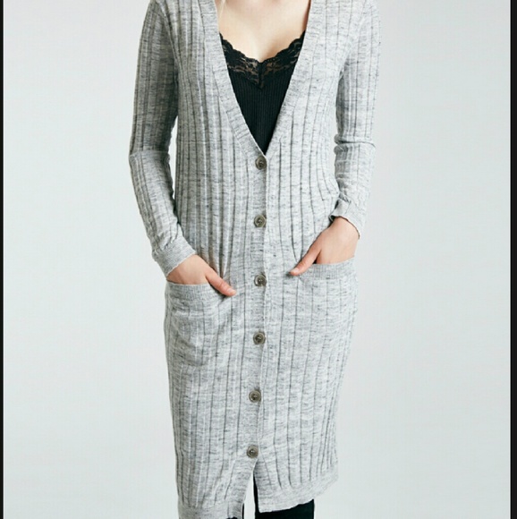 Wet Seal Sweaters - Heather gray duster