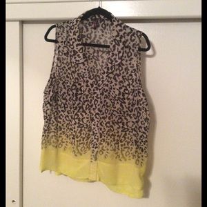 Cheetah print blouse