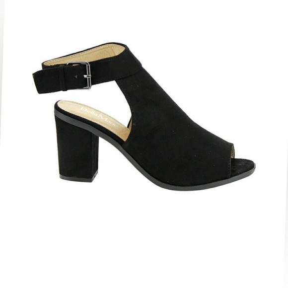 Shoes Black SUEDE Heels NEW!!! - Picture 4 of 5