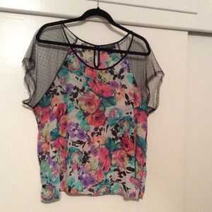 Floral print blouse