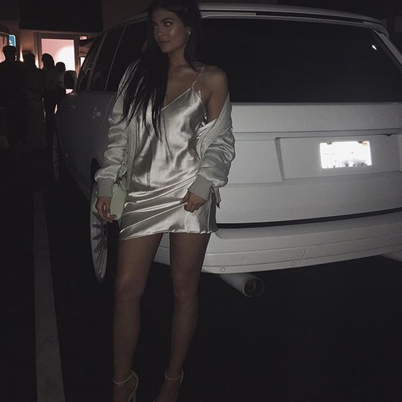 Tiger Mist Satin Silk Slip + Choker
