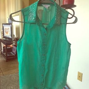 Teal Candies brand shirt/blouse XS