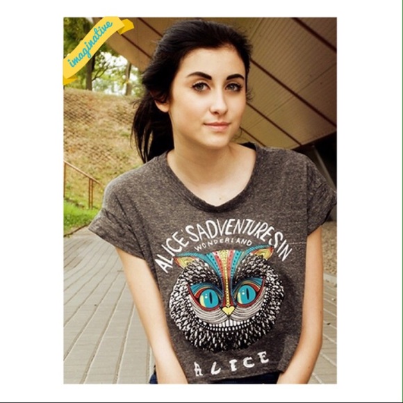 🍬Alice in Wonderland🍰Graphic Cropped T-shirt🍭 - Picture 2 of 8