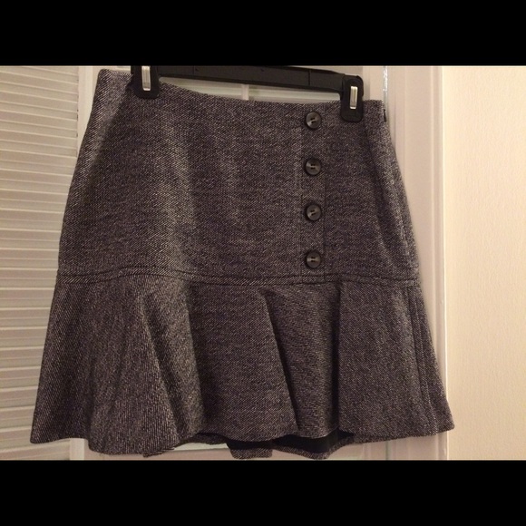Trina Turk tweed flounce mini skirt