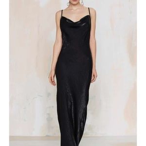 Nasty Gal black dinner dress