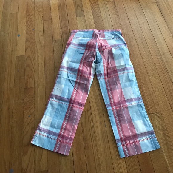 Abercrombie and Fitch Plaid Capri Pants Size 2 - Picture 3 of 4
