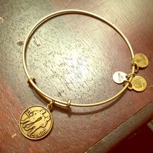 Alex and Ani brass Gemini bangle