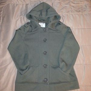 💚Navy green pea coat💚