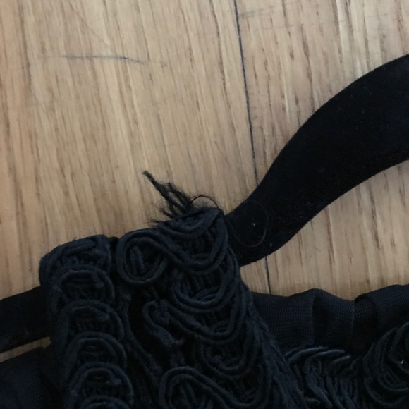 Forever 21 Black Tier Sheer Ruffle Tank Size S - Picture 2 of 5