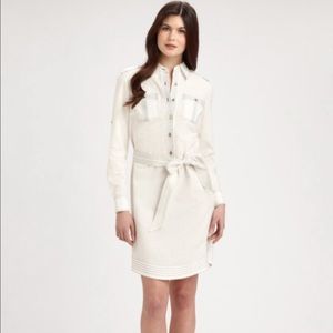Tory burch linen shirt dress
