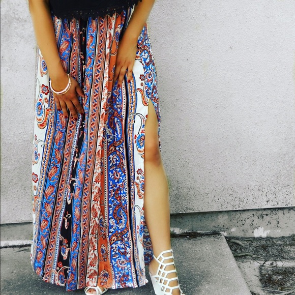 Boho Maxi Skirt - Picture 1 of 3