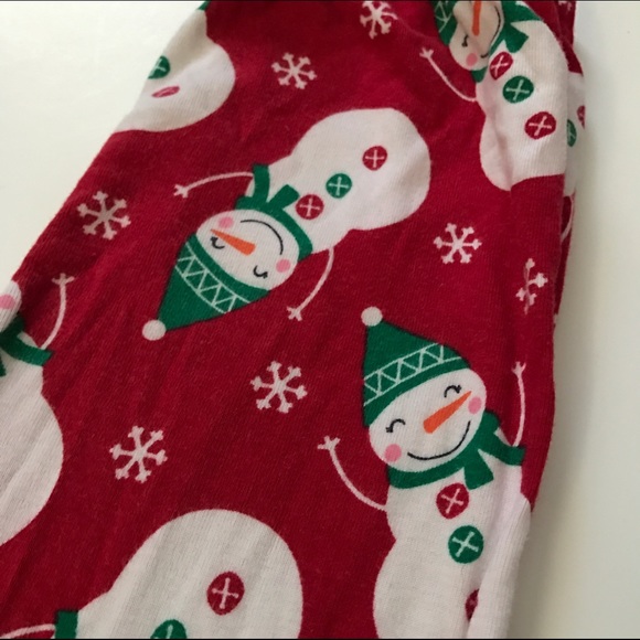 🎉SOLD🎉Gymboree red girly Snowman Pajamas - Picture 3 of 4