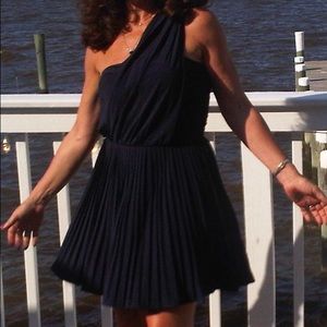 Soft pleated dress.