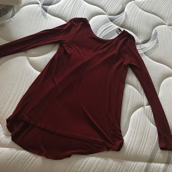 Large Zara Maroon Long Sleeve