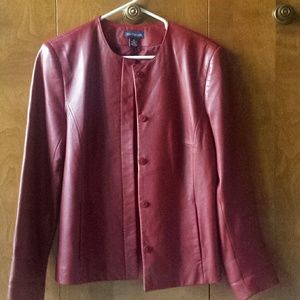 Ann Taylor leather jacket sz medium