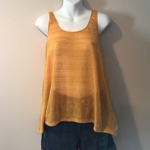 Mudd Tops - 🆕 Mudd yellow golden w/sparkle tank. Size small Mudd Tops - 🆕 Mudd yellow golden w/sparkle tank. Size small
