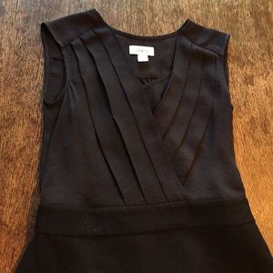 Ann Taylor Loft navy and black dress. Size 0. Euc