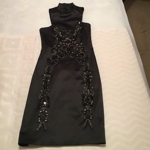 Karen Millen Beaded Black Dress