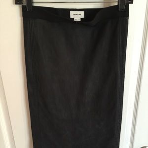 Helmut Lang Black Leather skirt