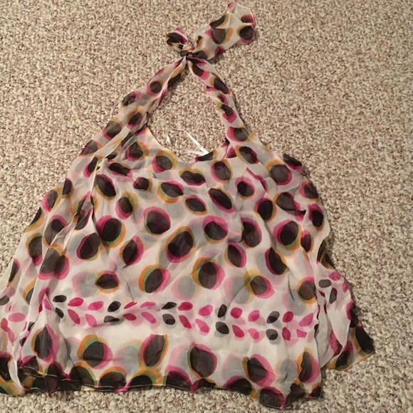Etcetera Silk Modern Polka Dot Top