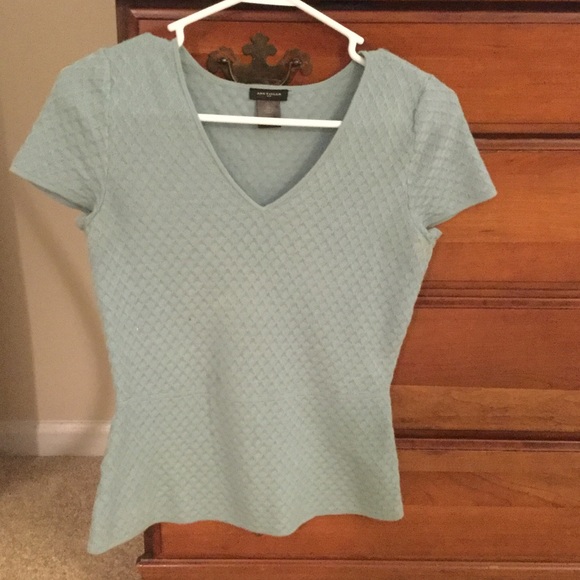 Ann Taylor Teal Shirt
