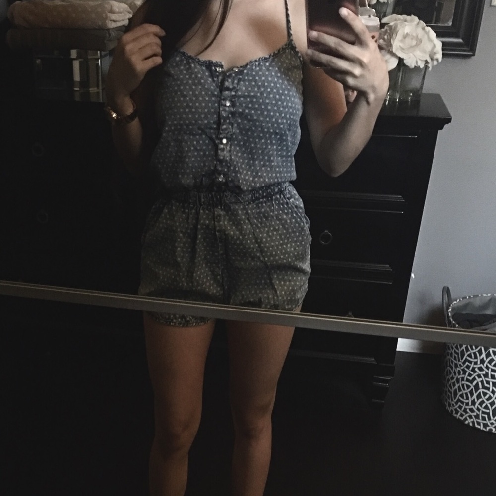 Chambray Romper
