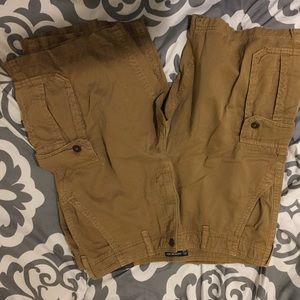 Men's Longer length cargo shorts