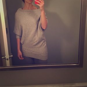 BCBGMaxazria asymmetric long sweater