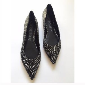 Sole Society Dot point-toe flats