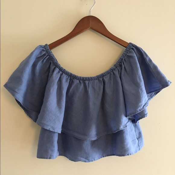 linen off the shoulder top