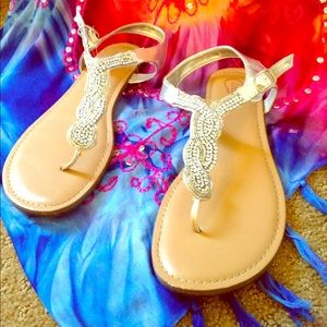 Candie's Thong Sparkle Women's Strap Sandles