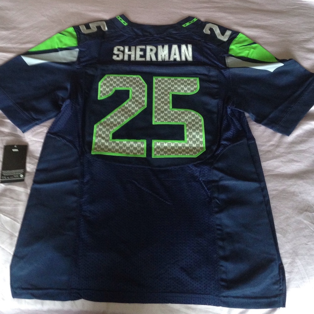 Sherman blue On Field jersey NWT