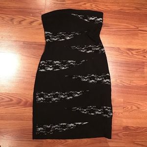 Black and lace dress