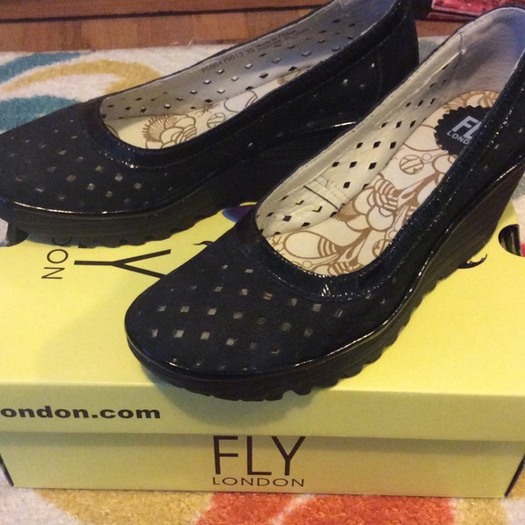 Fly London perforated wedges. NEW