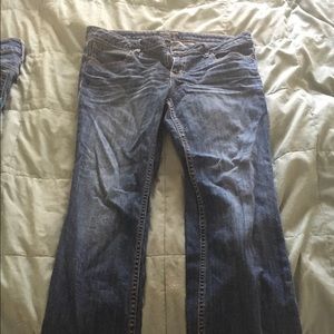 Slightly worn banana republic jeans.