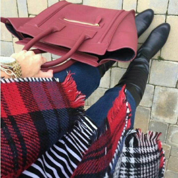 HP||⭐Luxurious Reversible Plaid Blanket Wrap Scarf - Picture 4 of 8