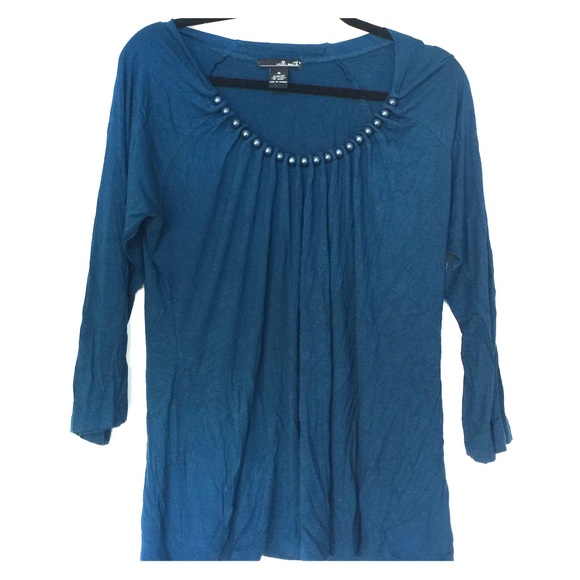 Size XL blue blouse.