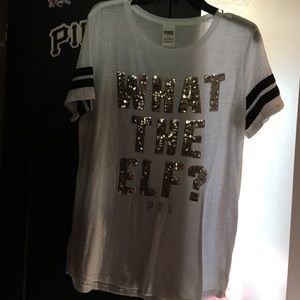 What the elf PINK tee