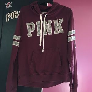 Burgundy PINK hoodie