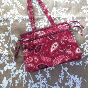 Vera Bradley red paisley mid-size bag, never used