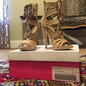 Just Fab Lace-Up Heeled Sandal